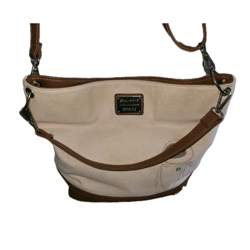 Loungefly Disney Pixar WALL-E Sketch Boot Canvas Crossbody Hobo Bag Rare EVE